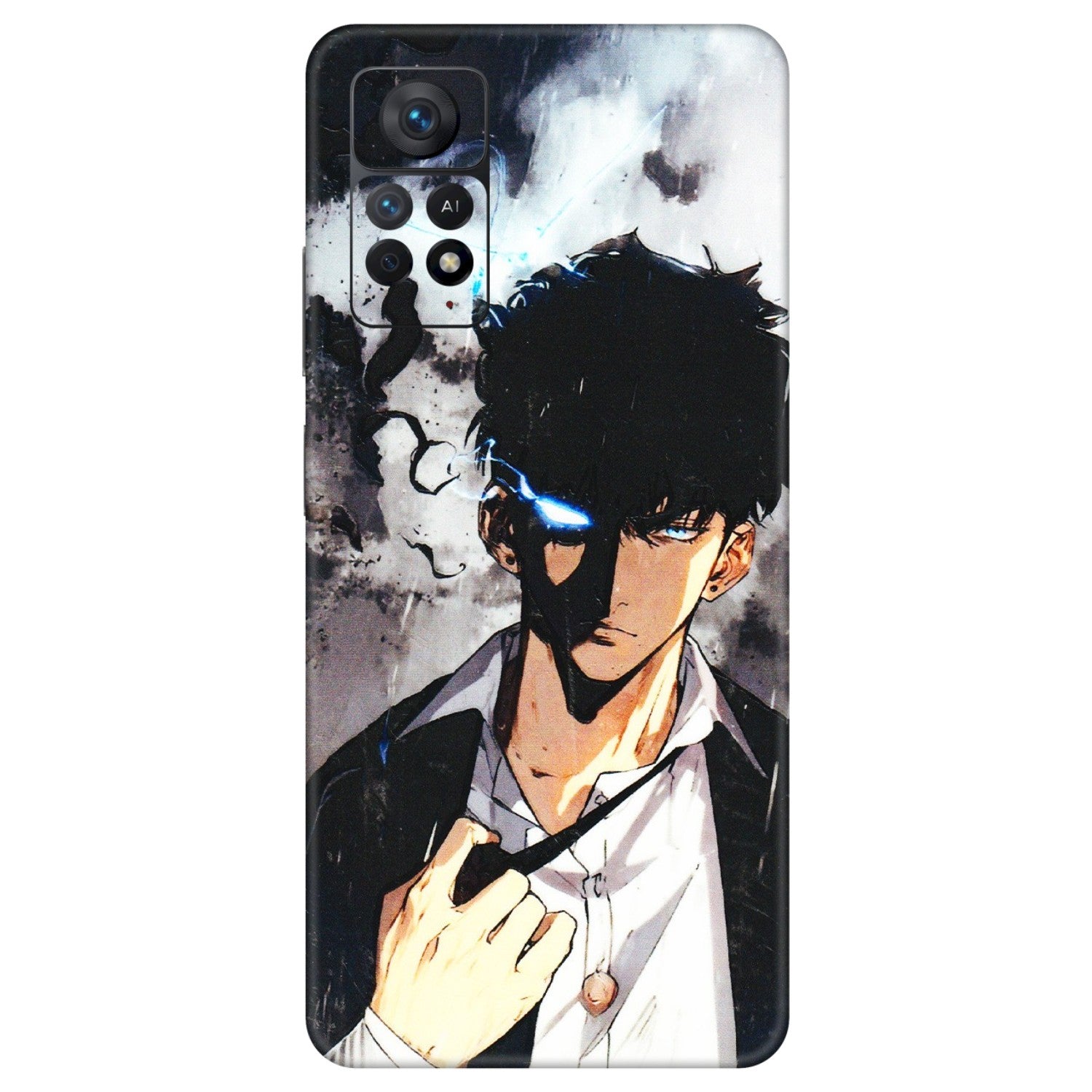 Xiaomi Redmi Phone Skins (All Models) - Sung Jinwoo Manhwa Anime - 3D Embossed Finish (L-328) Redmi Note 11 Pro Plus 5G
