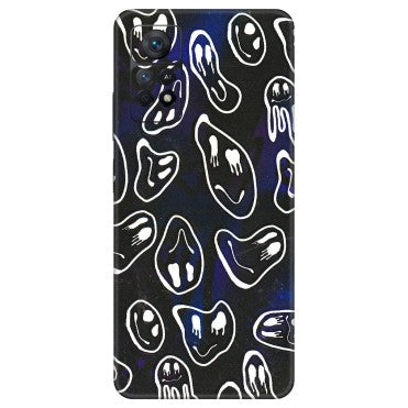 Xiaomi Redmi Phone Skins (All Models) - Distorted Smileys - 3D Embossed Finish (L-92) Redmi Note 11 Pro Plus 5G