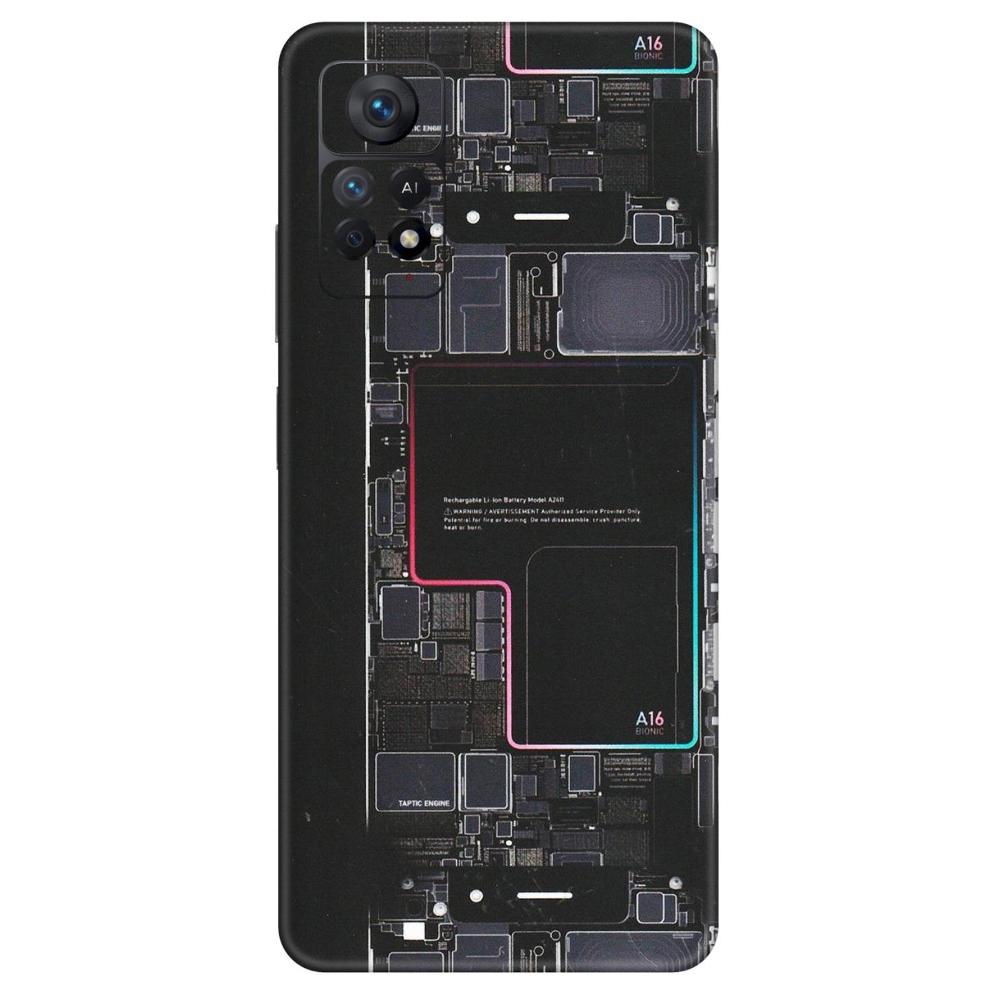 Xiaomi Redmi Phone Skins (All Models) - Motherboard Circuit Layout - Matte Finish (M-117) Redmi Note 11 Pro Plus 5G