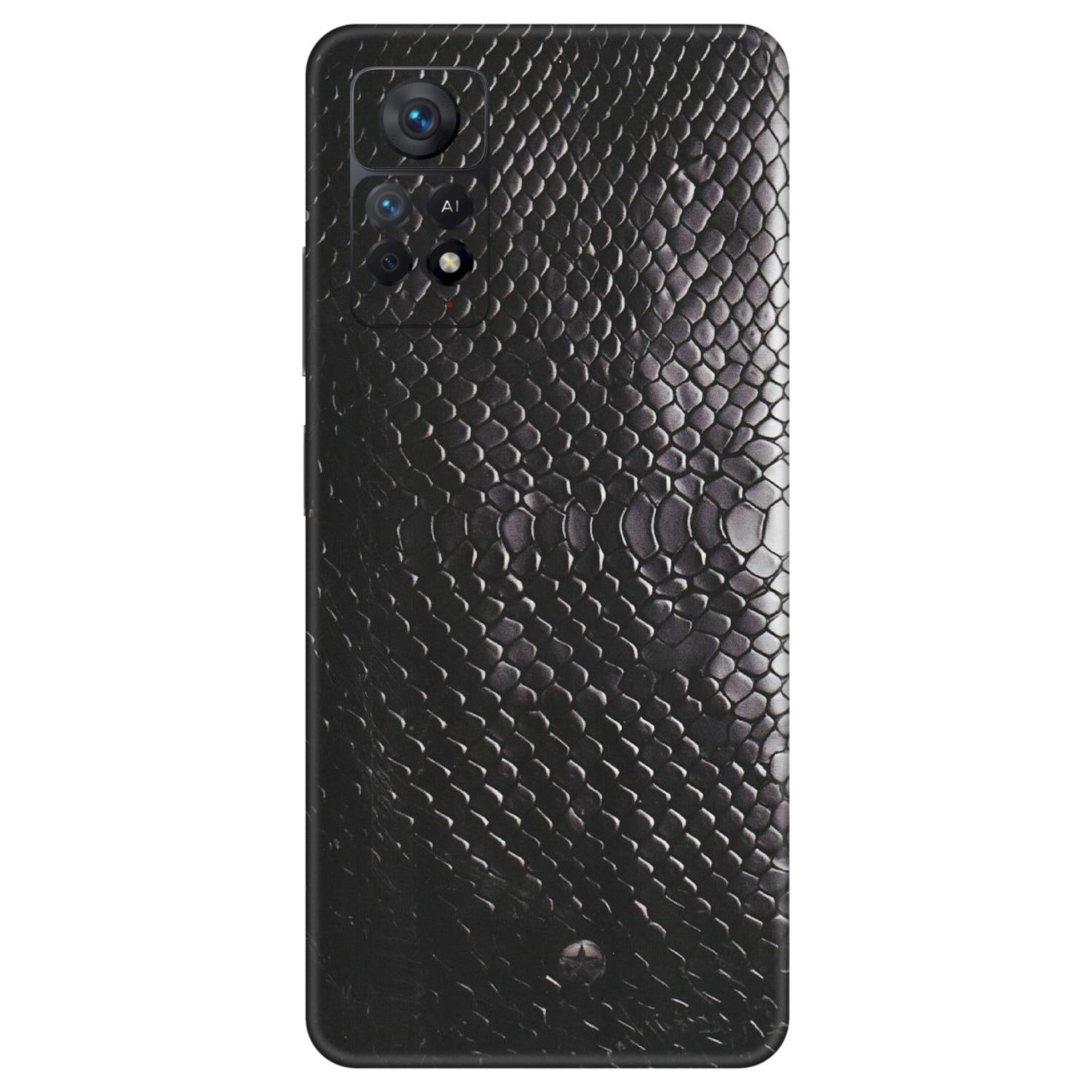 Xiaomi Redmi Phone Skins (All Models) - Black Snack Leather - Matte Finish (M-147) Redmi Note 11 Pro Plus 5G