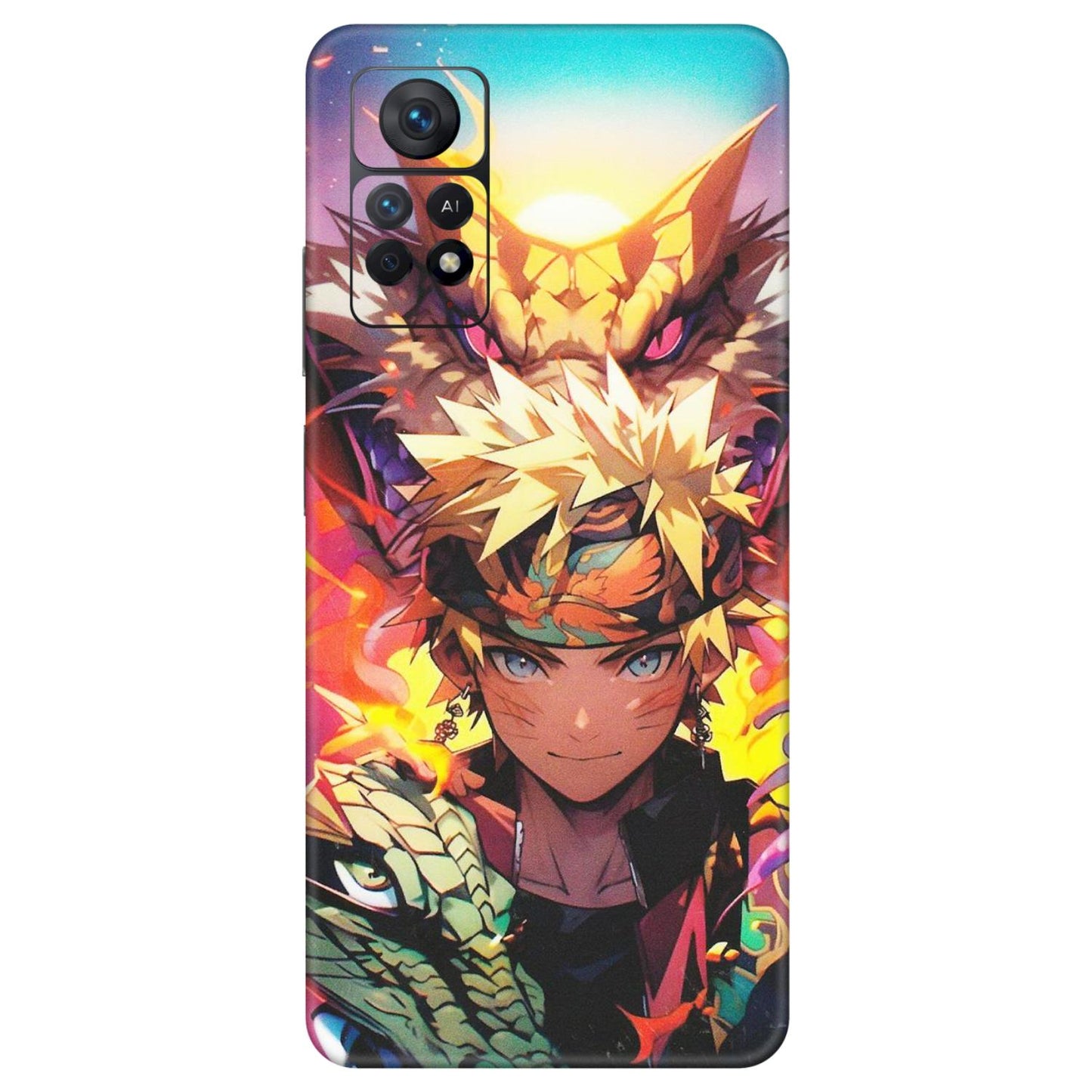 Xiaomi Redmi Phone Skins (All Models) - Angry Naruto Anime - Matte Finish (M-148) Redmi Note 11 Pro Plus 5G