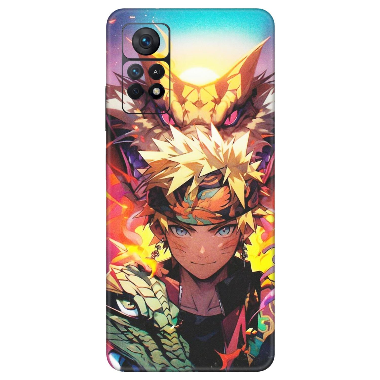 Xiaomi Redmi Phone Skins (All Models) - Angry Naruto Anime - Matte Finish (M-148) Redmi Note 11 Pro Plus 5G