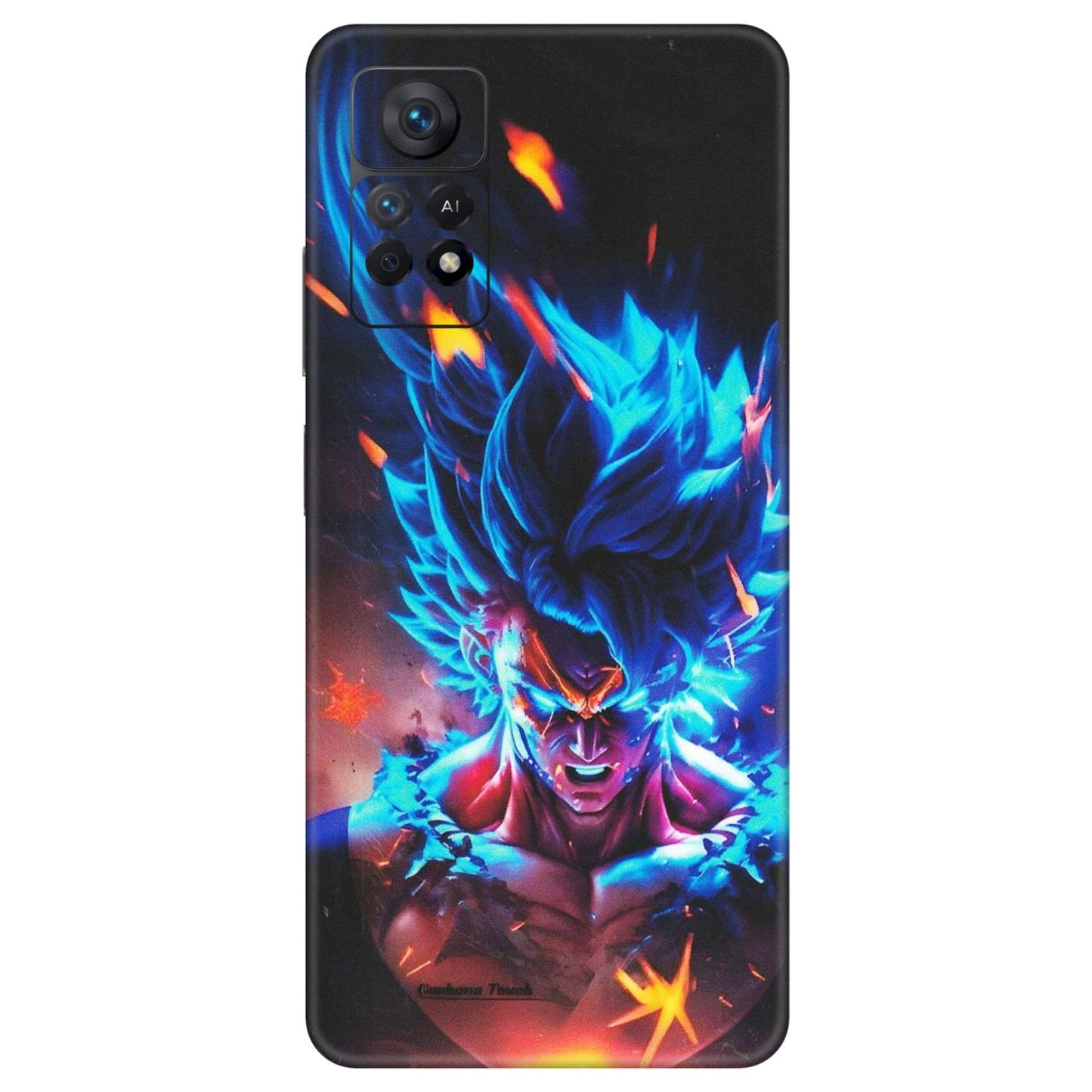 Xiaomi Redmi Phone Skins (All Models) - Angry Goku Dragon Ball Anime - Matte Finish (M-150) Redmi Note 11 Pro Plus 5G