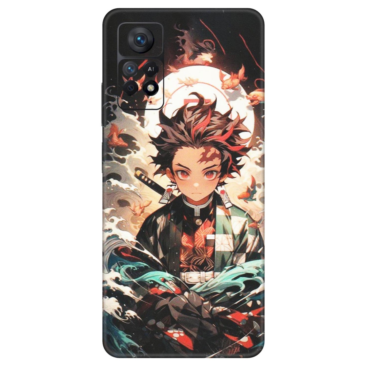 Xiaomi Redmi Phone Skins (All Models) - Tanjiro Demon Slayer Anime - Matte Finish (M-158) Redmi Note 11 Pro Plus 5G
