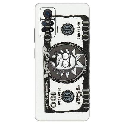 Xiaomi Redmi Phone Skins (All Models) - Rick And Morty Hundred Dollar Anime - Matte Finish (M-161) Redmi Note 11 Pro Plus 5G