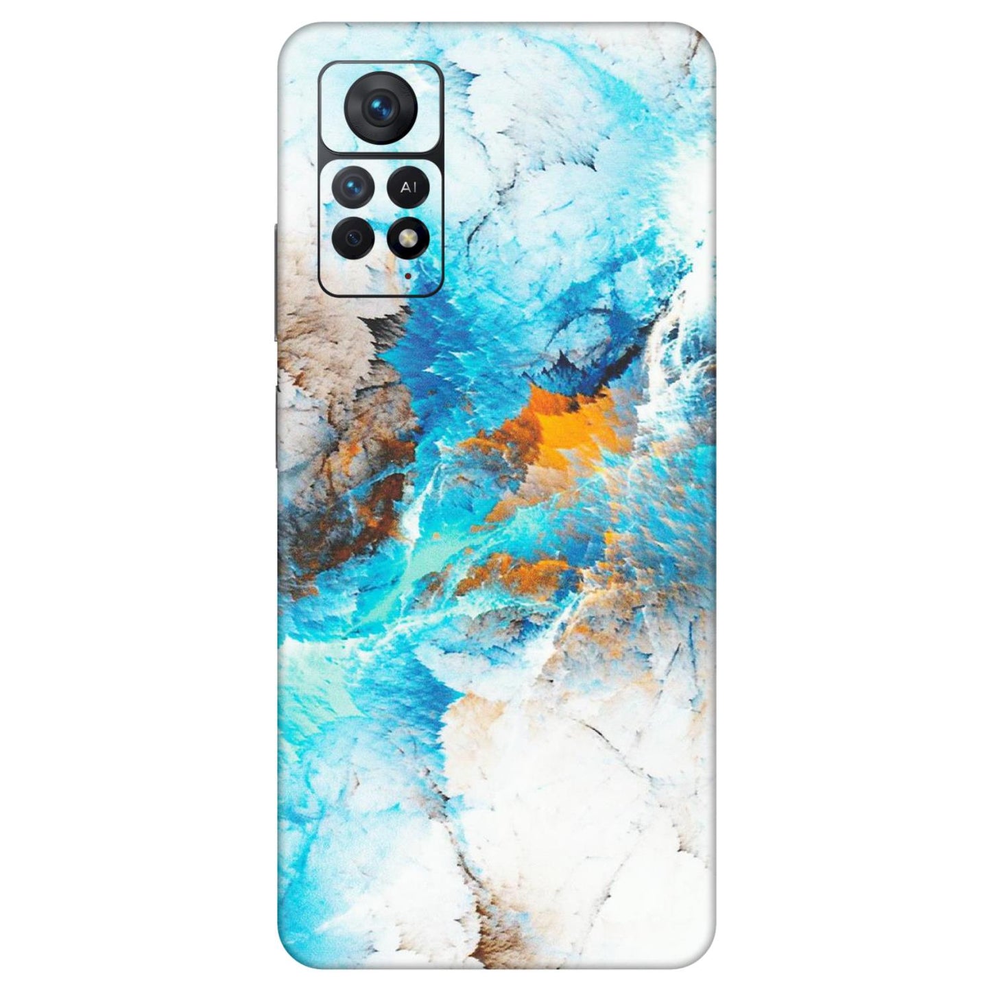 Xiaomi Redmi Phone Skins (All Models) - Blue Waves Abstract - Matte Finish (M-19) Redmi Note 11 Pro Plus 5G