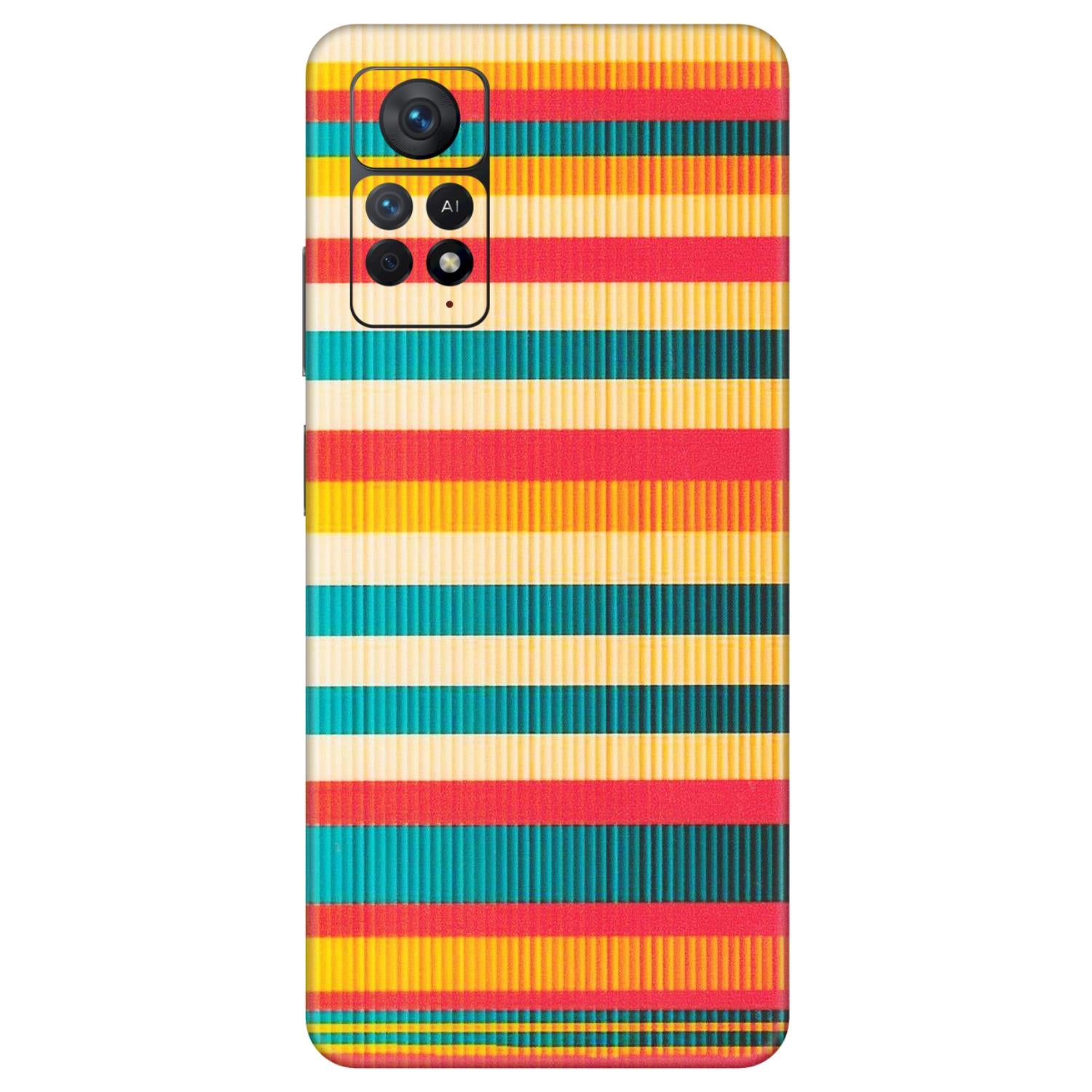 Xiaomi Redmi Phone Skins (All Models) - Colourful Stripes Soothing Effect - Matte Finish (M-86) Redmi Note 11 Pro Plus 5G
