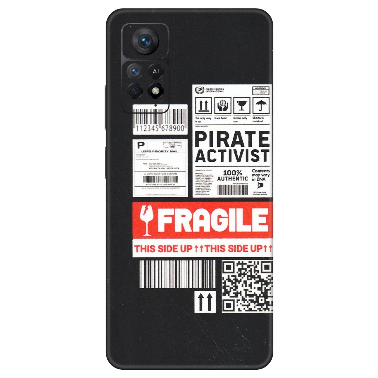 Xiaomi Redmi Phone Skins (All Models) - Handle With Care - Matte Finish (M-99) Redmi Note 11 Pro Plus 5G