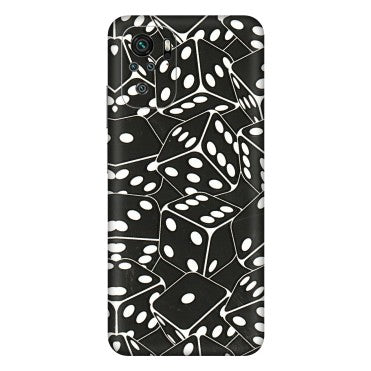 Xiaomi Redmi Phone Skins (All Models) - Big Black Dices - 3D Embossed Finish (L-106) Redmi Note 11SE