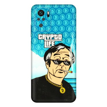 Xiaomi Redmi Phone Skins (All Models) - Crypto Thug Life - 3D Embossed Finish (L-179) Redmi Note 11SE