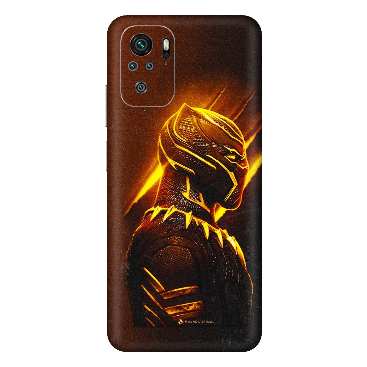 Xiaomi Redmi Phone Skins (All Models) - Gold Black Panther - 3D Embossed Finish (L-181) Redmi Note 11SE