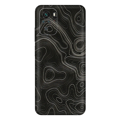 Xiaomi Redmi Phone Skins (All Models) - Black Swirl - 3D Embossed Finish (L-196) Redmi Note 11SE