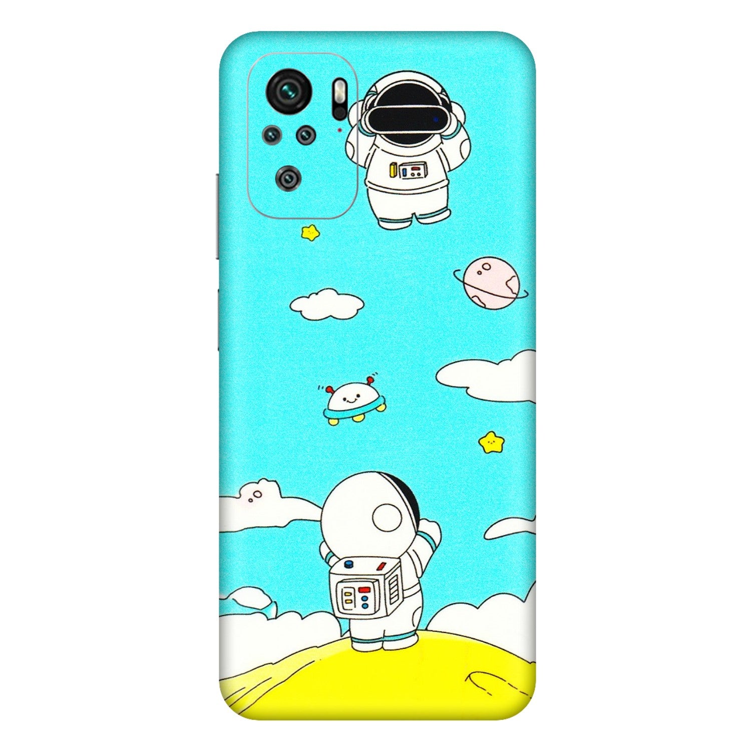 Xiaomi Redmi Phone Skins (All Models) - Blue Skies Astro Float - 3D Embossed Finish (L-230) Redmi Note 11SE