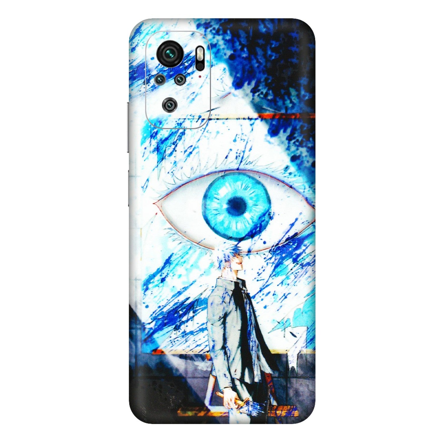 Xiaomi Redmi Phone Skins (All Models) - Gojo Satoru evil eye - 3D Embossed Finish (L-239) Redmi Note 11SE