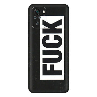 Xiaomi Redmi Phone Skins (All Models) - The F Word - 3D Embossed Finish (L-255) Redmi Note 11SE