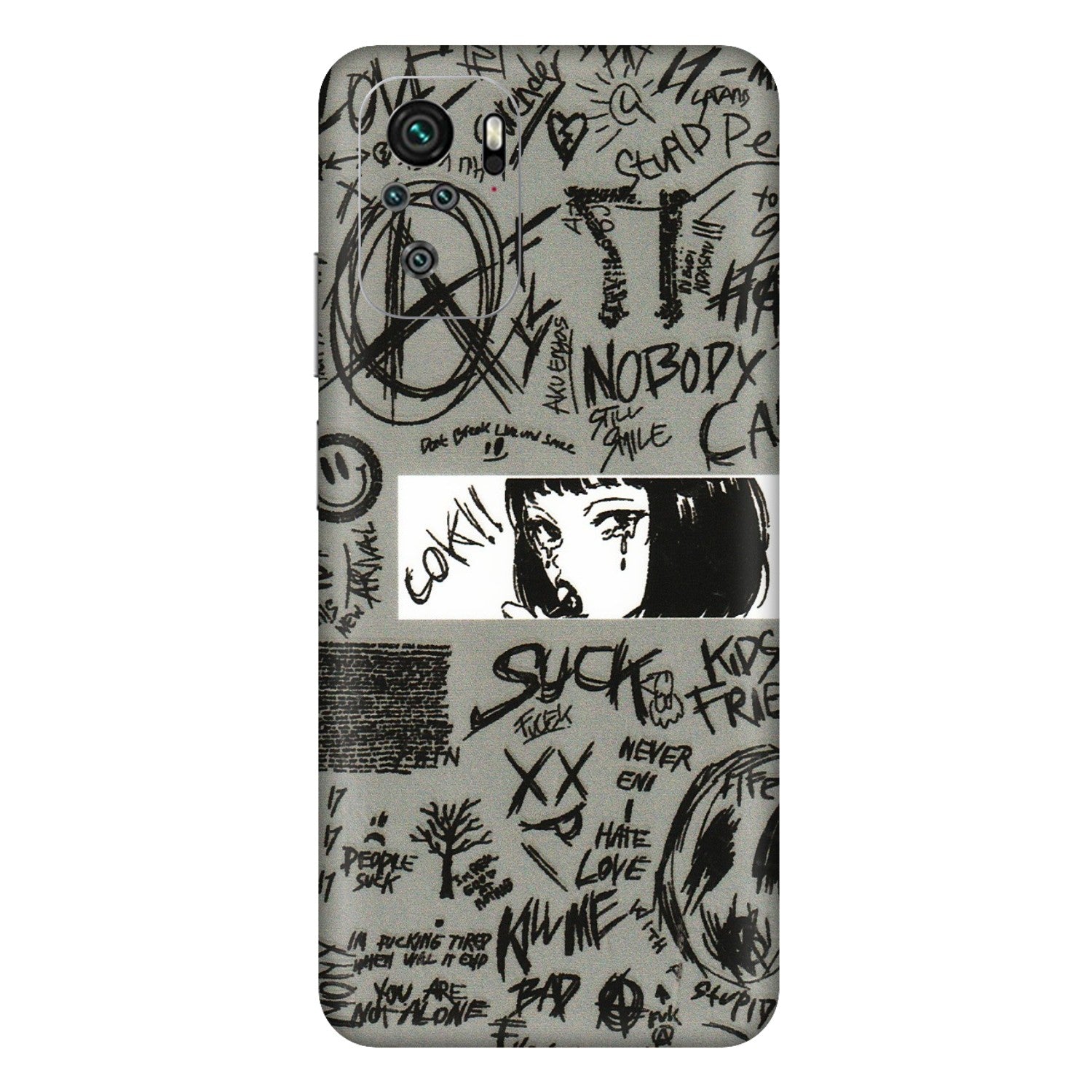 Xiaomi Redmi Phone Skins (All Models) - Never Have Love Anime - 3D Embossed Finish (L-260) Redmi Note 11SE