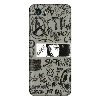 Xiaomi Redmi Phone Skins (All Models) - Never Have Love Anime - 3D Embossed Finish (L-260) Redmi Note 11SE