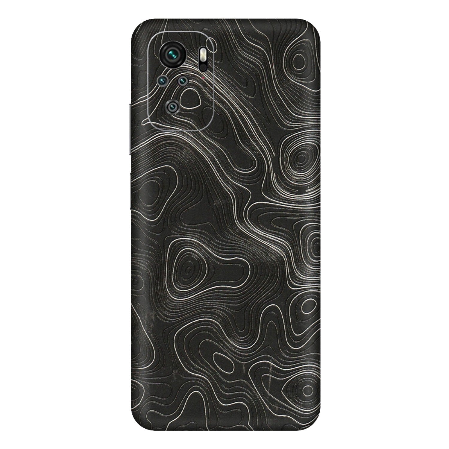 Xiaomi Redmi Phone Skins (All Models) - Abstract White Line Map - 3D Embossed Finish (L-269) Redmi Note 11SE