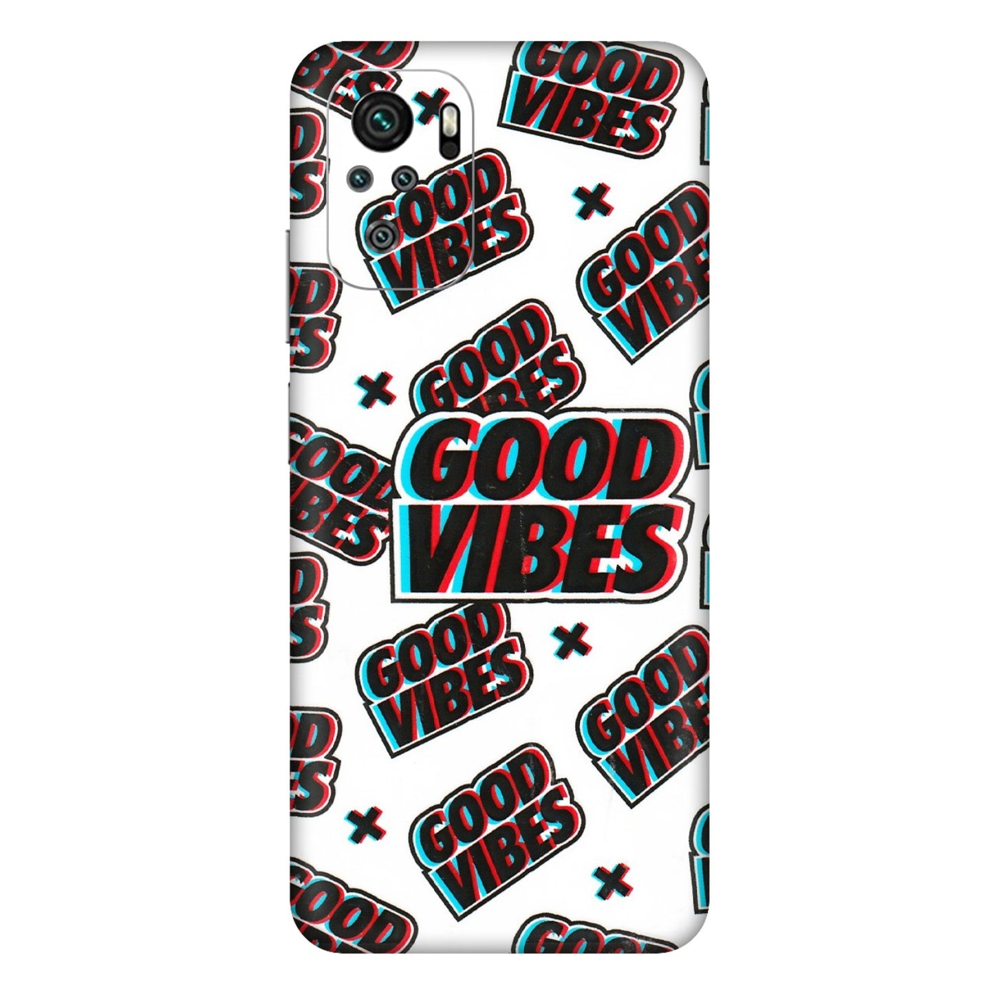 Xiaomi Redmi Phone Skins (All Models) - Good Vibes - 3D Embossed Finish (L-282) Redmi Note 11SE