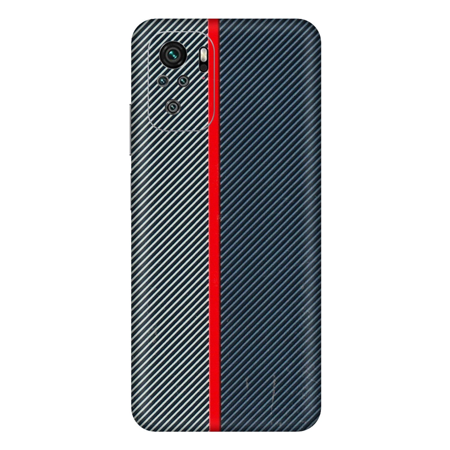 Xiaomi Redmi Phone Skins (All Models) - Blue Sober Lines - 3D Embossed Finish (L-305) Redmi Note 11SE