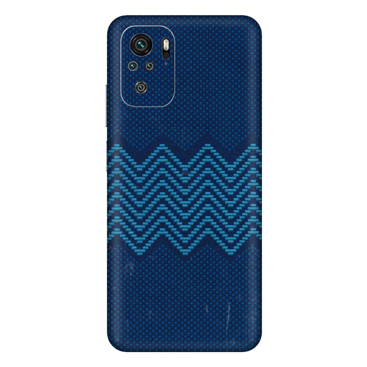 Xiaomi Redmi Phone Skins (All Models) - Blue Sober Waves - 3D Embossed Finish (L-306) Redmi Note 11SE