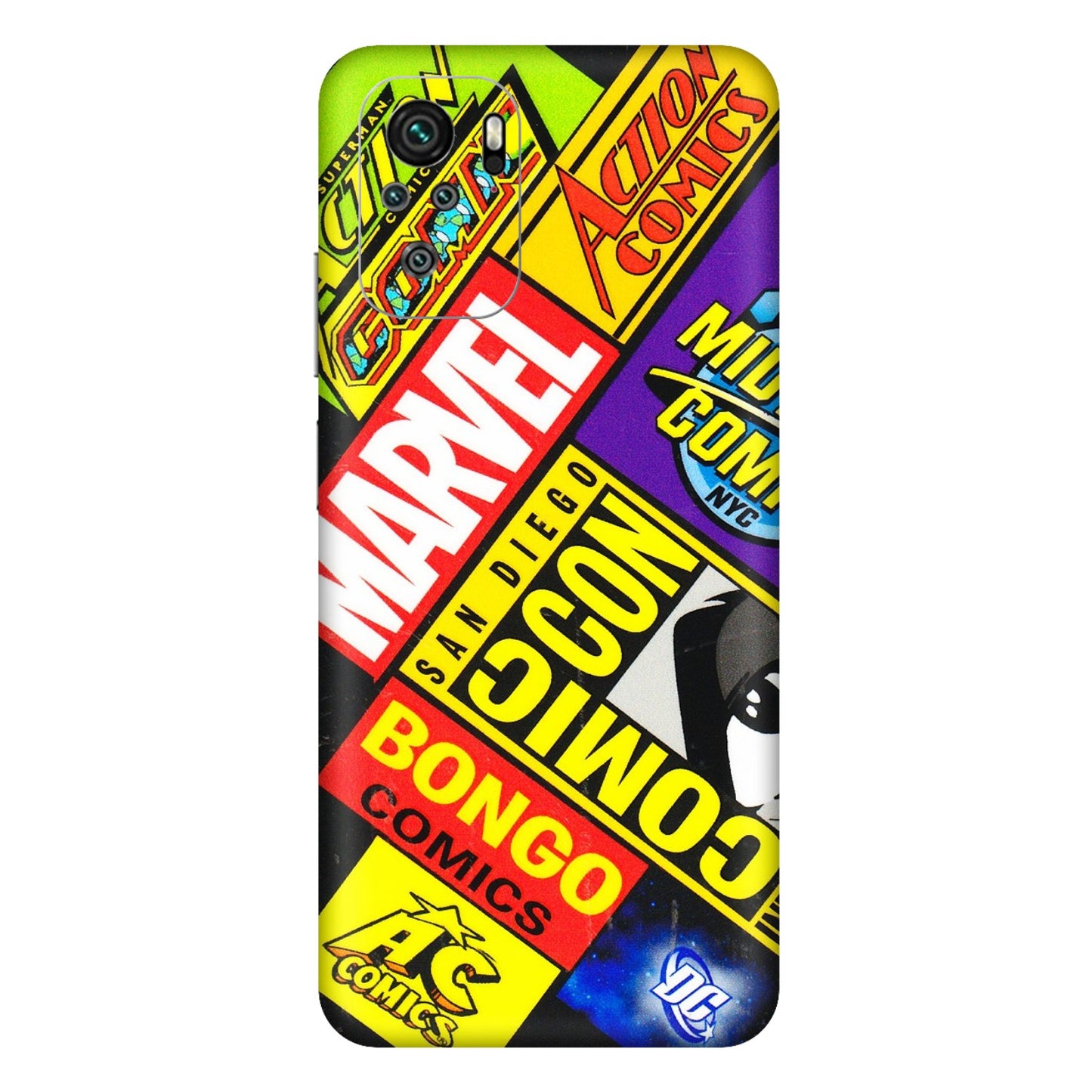 Xiaomi Redmi Phone Skins (All Models) - Bongo Comic Con - 3D Embossed Finish (L-325) Redmi Note 11SE