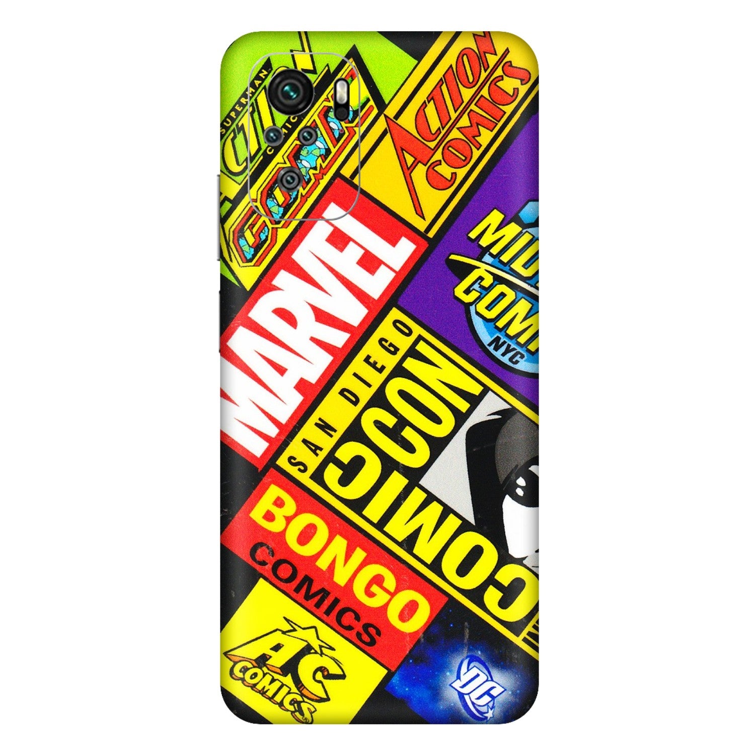 Xiaomi Redmi Phone Skins (All Models) - Bongo Comic Con - 3D Embossed Finish (L-325) Redmi Note 11SE