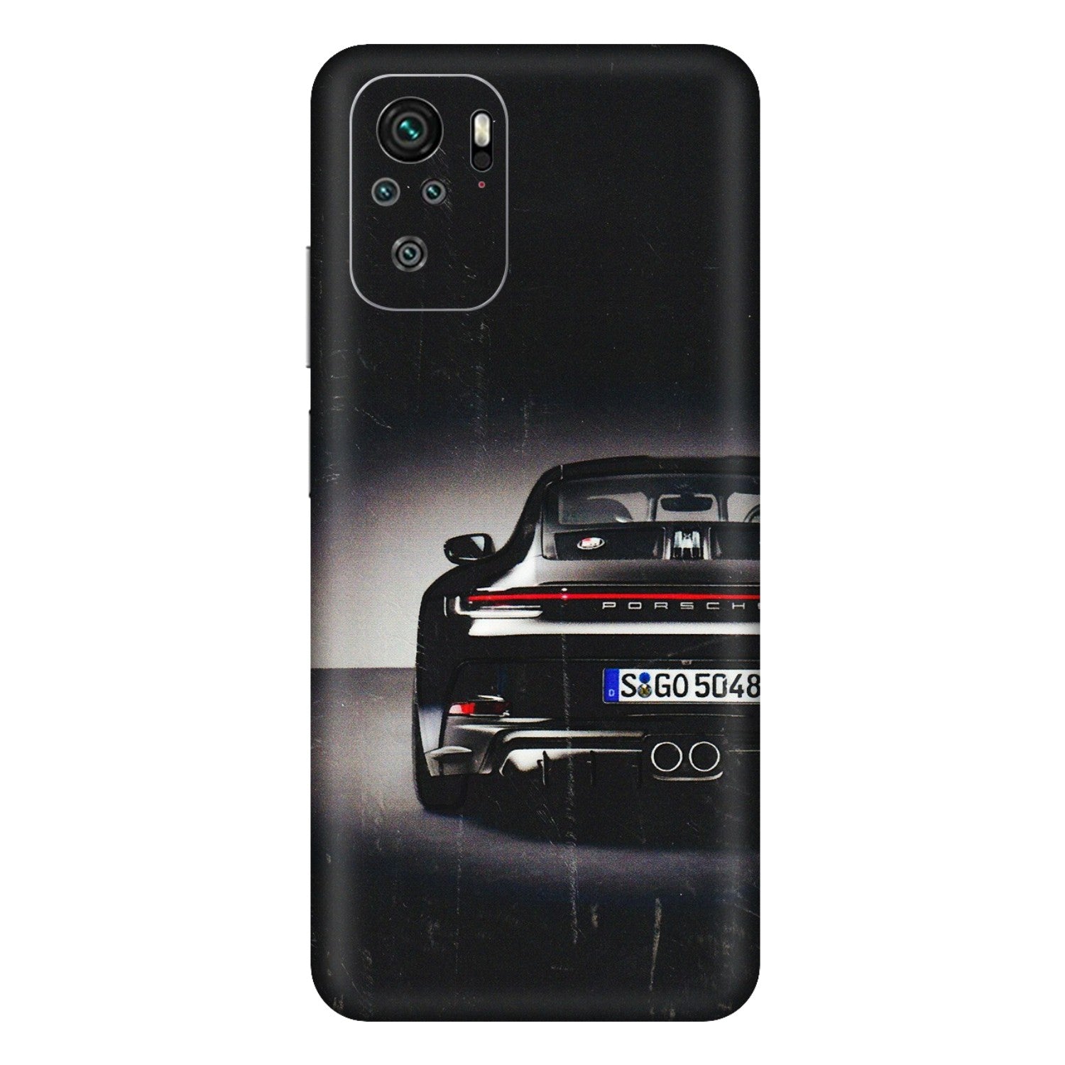 Xiaomi Redmi Phone Skins (All Models) - New Black Porsche GT3 - 3D Embossed Finish (L-327) Redmi Note 11SE