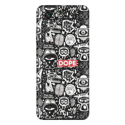 Xiaomi Redmi Phone Skins (All Models) - Dope Stay Classy Black Doodles - Matte Finish (M-126) Redmi Note 11SE