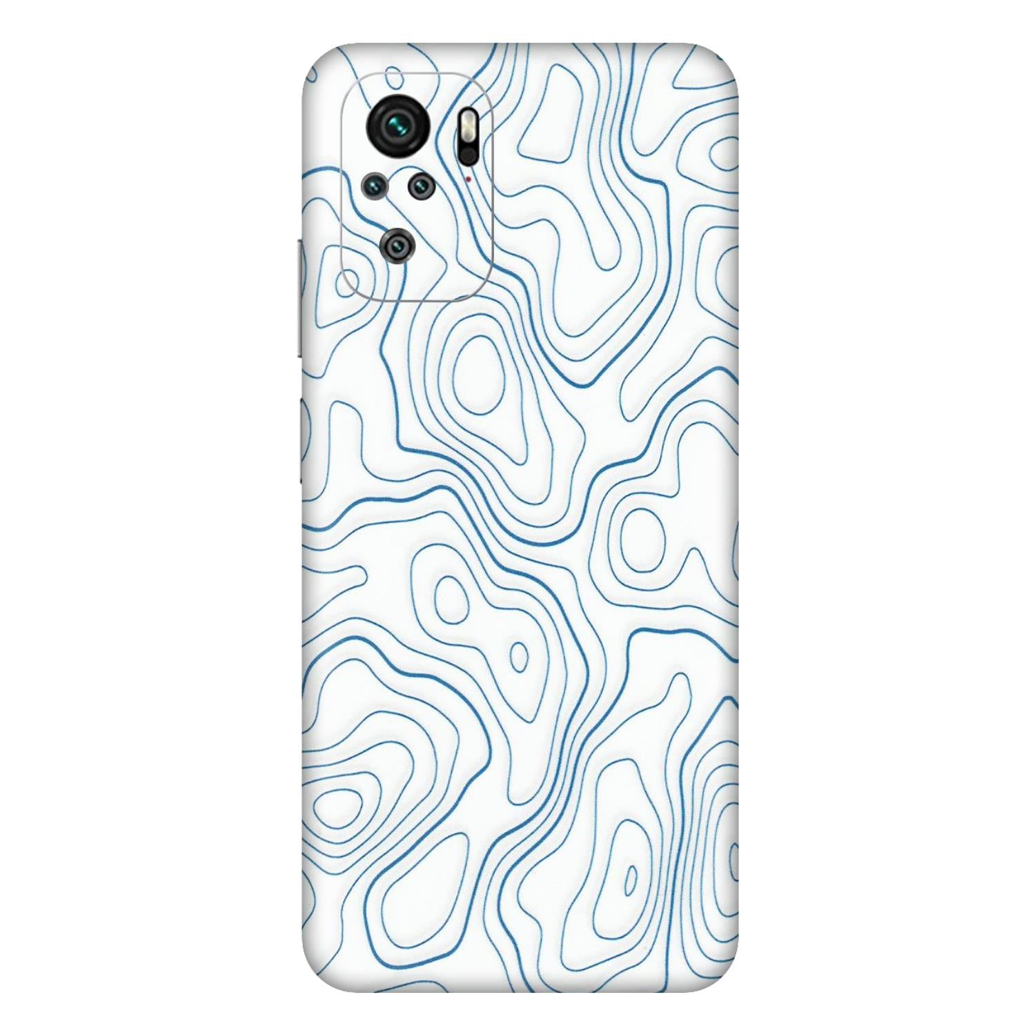 Xiaomi Redmi Phone Skins (All Models) - Blue And White Swirls - Matte Finish (M-139) Redmi Note 11SE