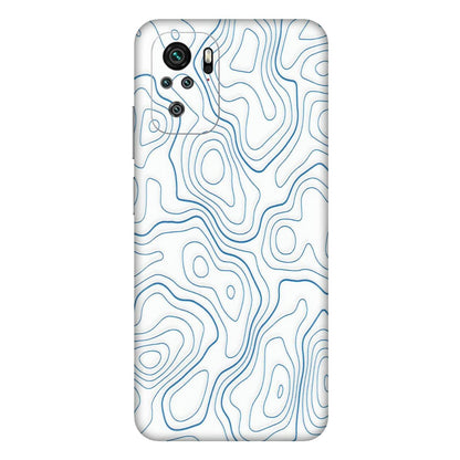 Xiaomi Redmi Phone Skins (All Models) - Blue And White Swirls - Matte Finish (M-139) Redmi Note 11SE