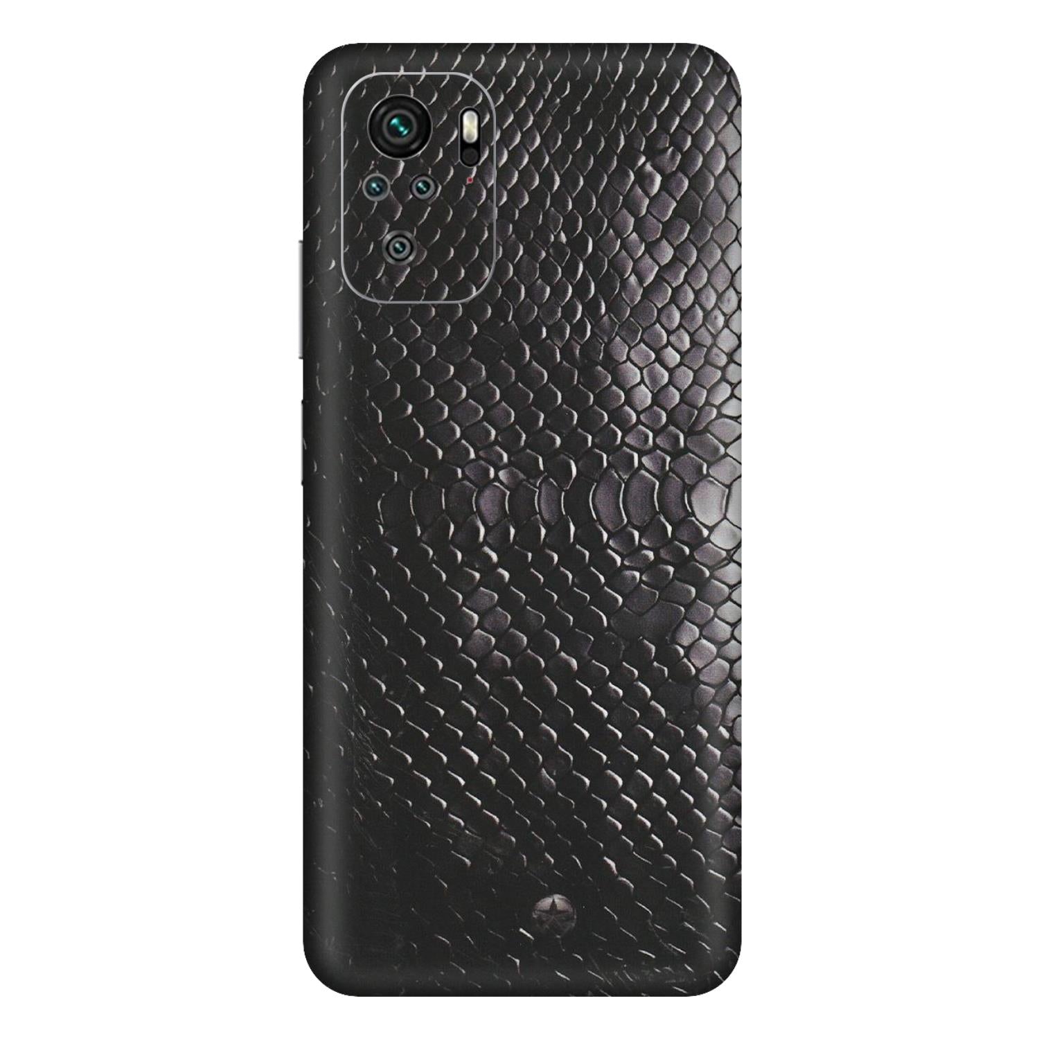 Xiaomi Redmi Phone Skins (All Models) - Black Snack Leather - Matte Finish (M-147) Redmi Note 11SE