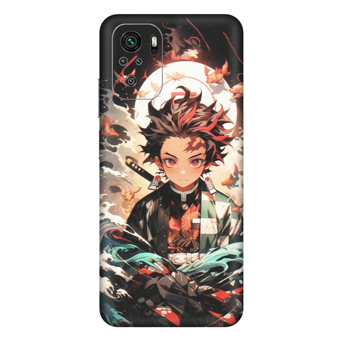 Xiaomi Redmi Phone Skins (All Models) - Tanjiro Demon Slayer Anime - Matte Finish (M-158) Redmi Note 11SE