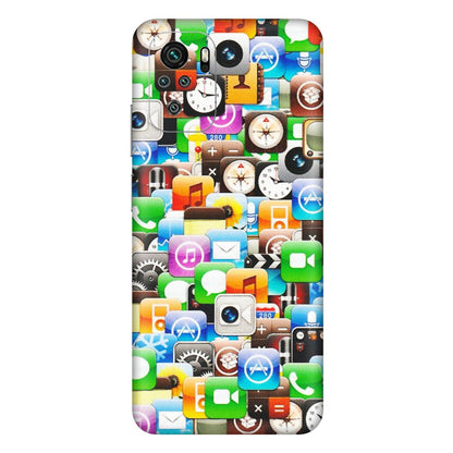 Xiaomi Redmi Phone Skins (All Models) - All Apple Icons - Matte Finish (M-93) Redmi Note 11SE