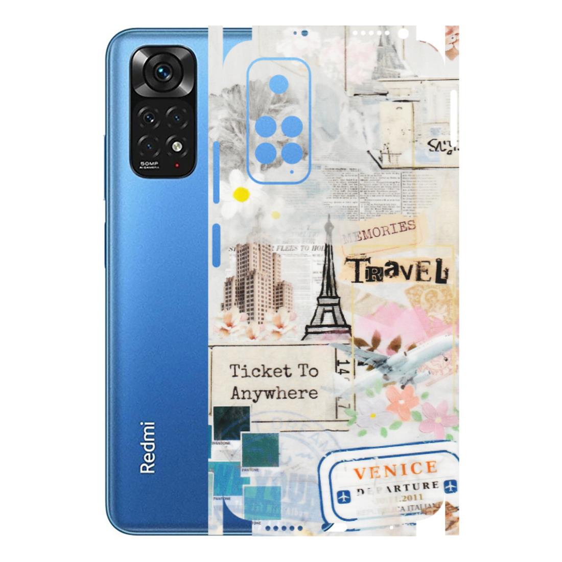Xiaomi Redmi Phone Skins (All Models) - Travel Memories - Transparent Finish (T-09) Redmi Note 11