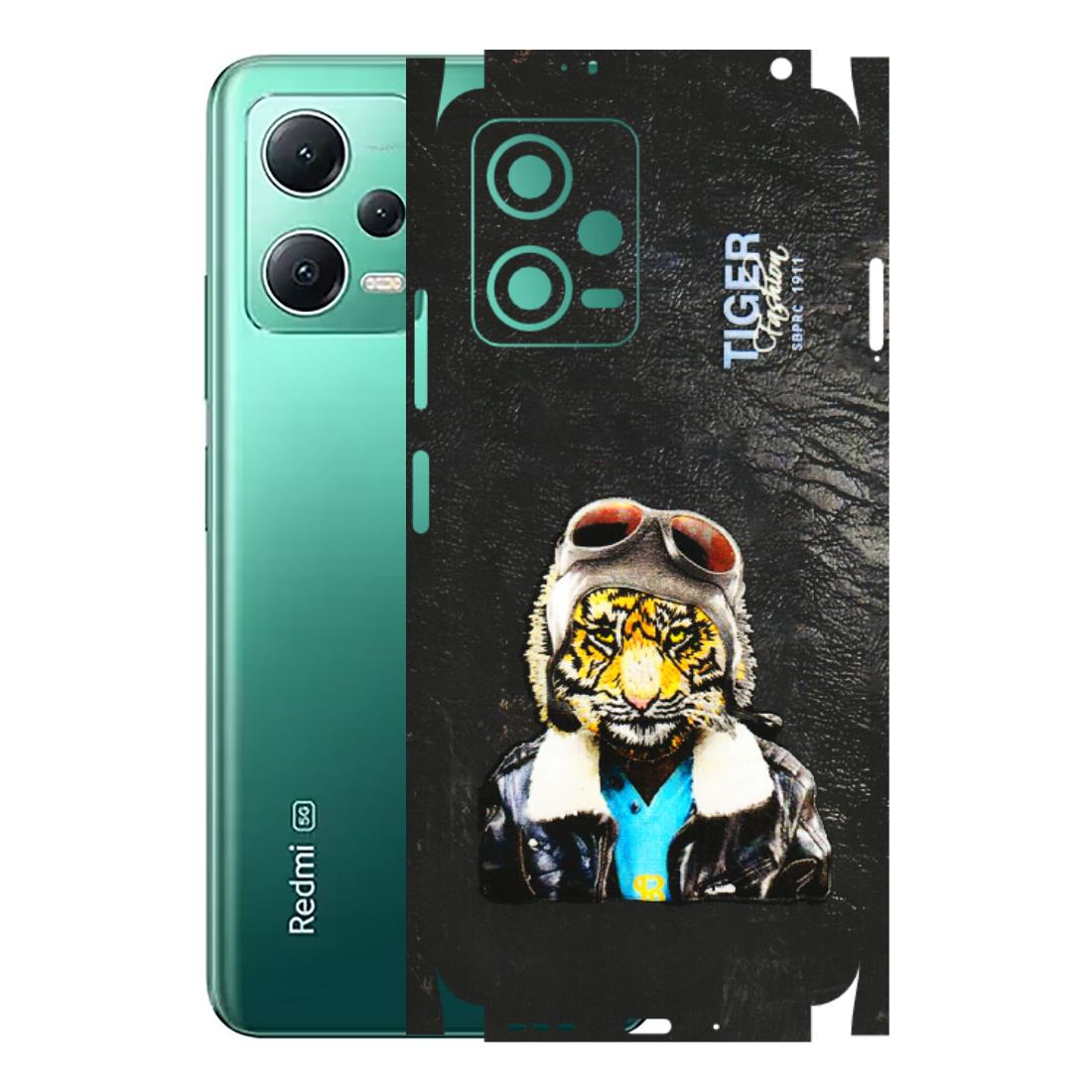Xiaomi Redmi Phone Skins (All Models) - Rider Tiger - 3D Embossed Finish (L-113) Redmi Note 12 5G