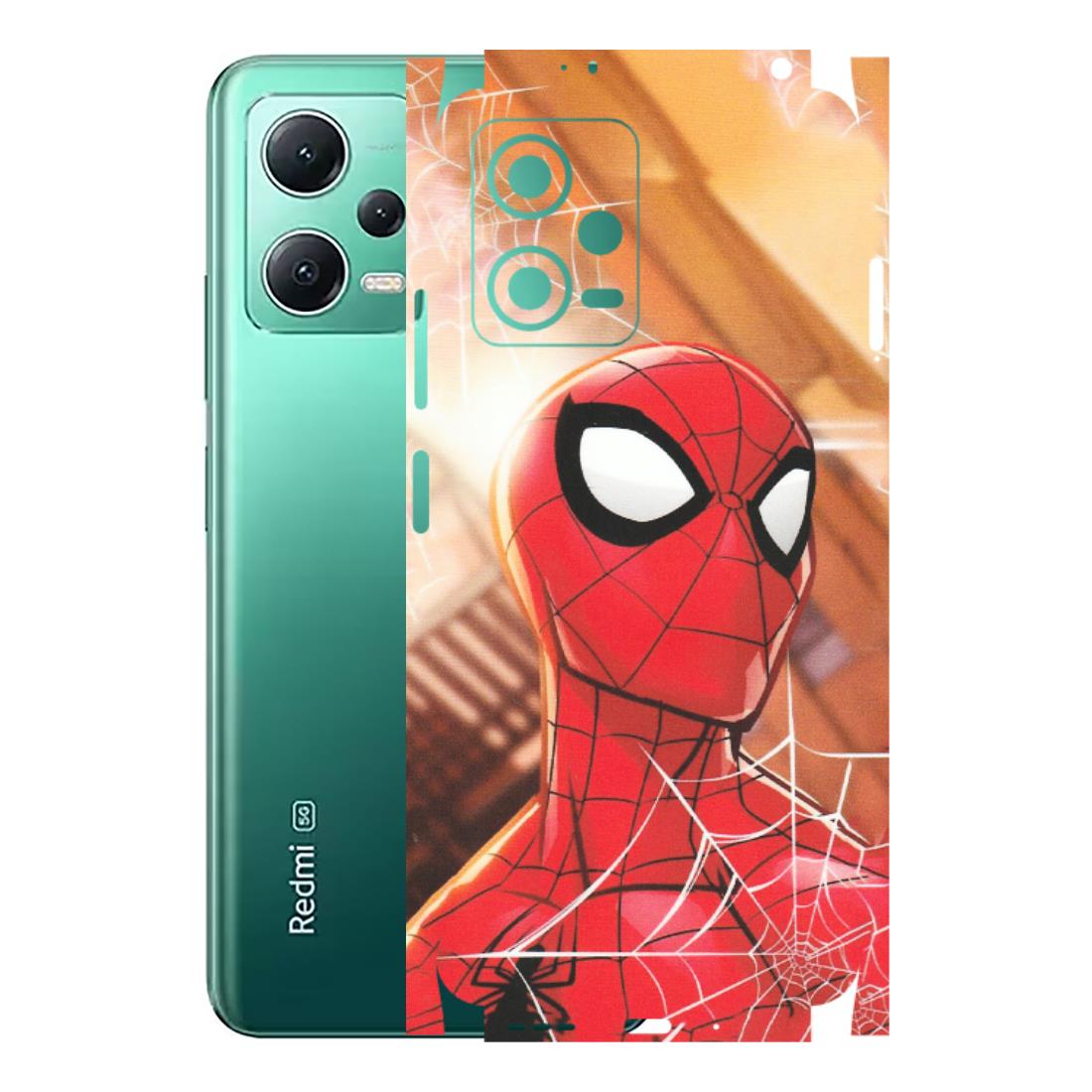 Xiaomi Redmi Phone Skins (All Models) - Spiderman Face New - Matte Finish (M-41) Redmi Note 12 5G