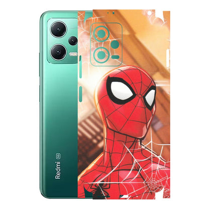 Xiaomi Redmi Phone Skins (All Models) - Spiderman Face New - Matte Finish (M-41) Redmi Note 12 5G