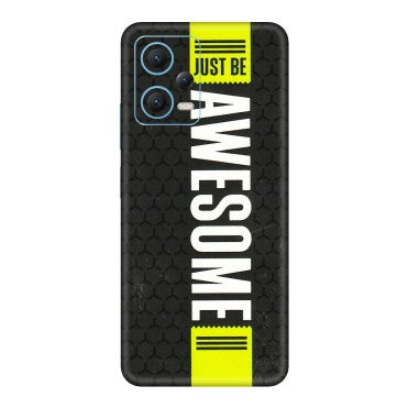 Xiaomi Redmi Phone Skins (All Models) - Just Be Awesome - 3D Embossed Finish (L-101) Redmi Note 12 5G