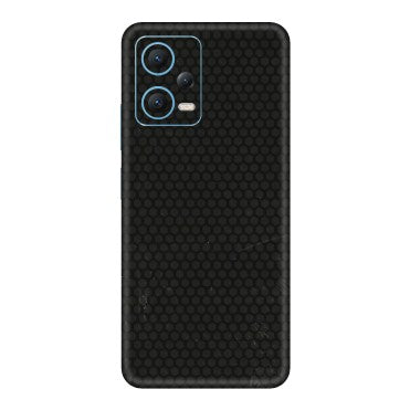Xiaomi Redmi Phone Skins (All Models) - Black honeycomb - 3D Embossed Finish (L-114) Redmi Note 12 5G