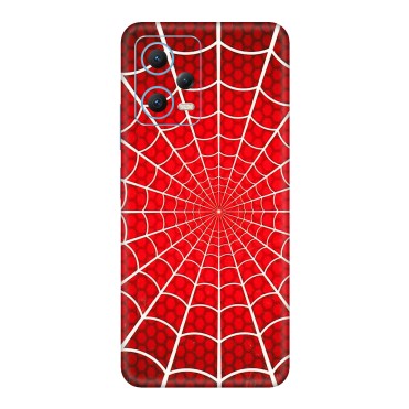 Xiaomi Redmi Phone Skins (All Models) - Classic Spidey Web - 3D Embossed Finish (L-115) Redmi Note 12 5G
