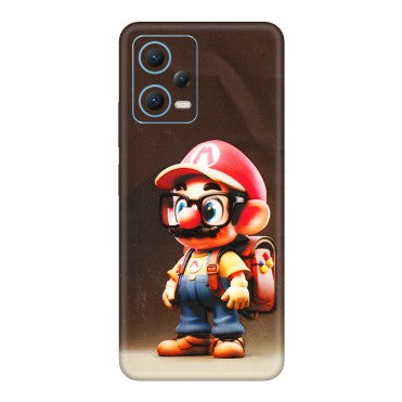 Xiaomi Redmi Phone Skins (All Models) - Little Mario - 3D Embossed Finish (L-119) Redmi Note 12 5G