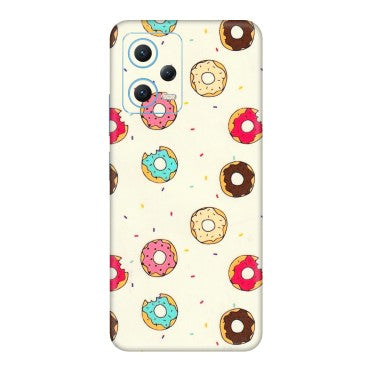 Xiaomi Redmi Phone Skins (All Models) - Mini Donuts Doodle Art - 3D Embossed Finish (L-122) Redmi Note 12 5G