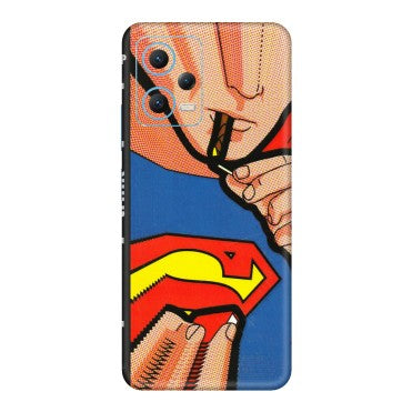 Xiaomi Redmi Phone Skins (All Models) - Superman Sutta - 3D Embossed Finish (L-130) Redmi Note 12 5G