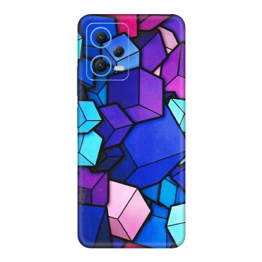 Xiaomi Redmi Phone Skins (All Models) - Cube Doodle - 3D Embossed Finish (L-141) Redmi Note 12 5G
