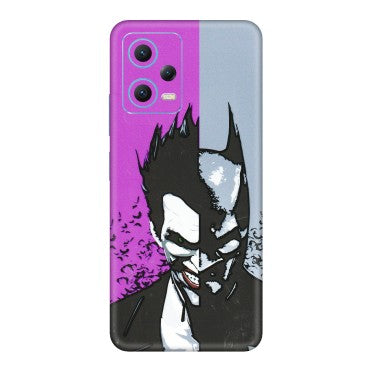 Xiaomi Redmi Phone Skins (All Models) - Batman & Joker - 3D Embossed Finish (L-143) Redmi Note 12 5G