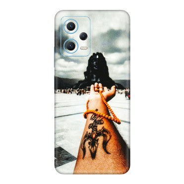 Xiaomi Redmi Phone Skins (All Models) - Jai Adiyogi Mahakaal - 3D Embossed Finish (L-164) Redmi Note 12 5G
