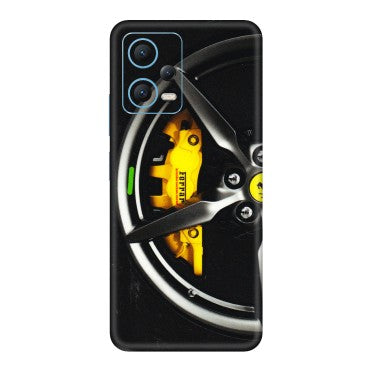 Xiaomi Redmi Phone Skins (All Models) - Ferrari Wheel Alloy - 3D Embossed Finish (L-173) Redmi Note 12 5G
