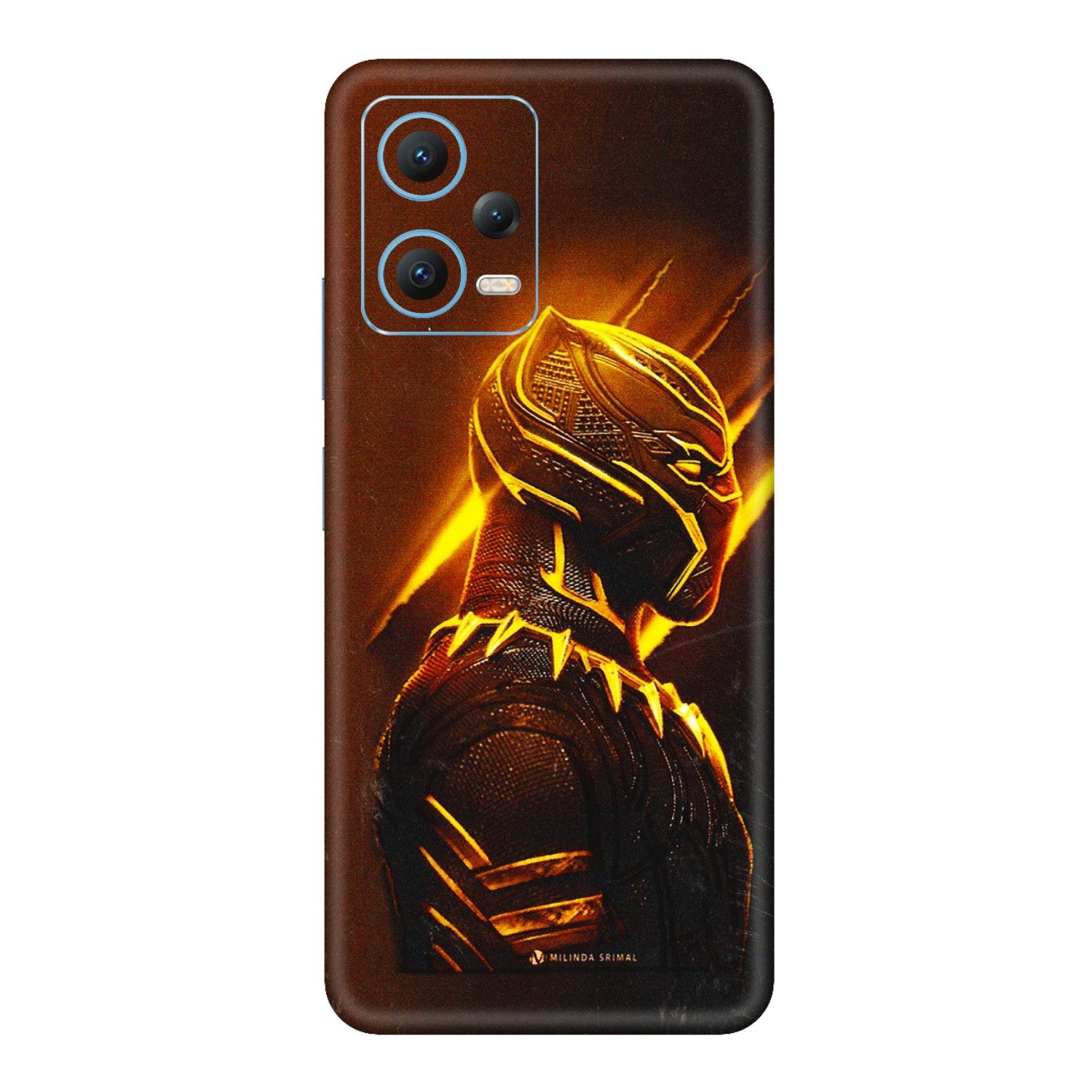 Xiaomi Redmi Phone Skins (All Models) - Gold Black Panther - 3D Embossed Finish (L-181) Redmi Note 12 5G