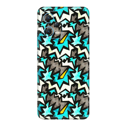 Xiaomi Redmi Phone Skins (All Models) - Funky Zig Zag - 3D Embossed Finish (L-223) Redmi Note 12 5G